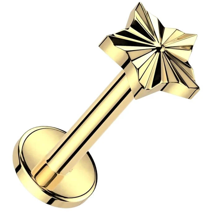 Tytan labret gwiazdka szlif diamentowy gwint wewnętrzny - Image 3