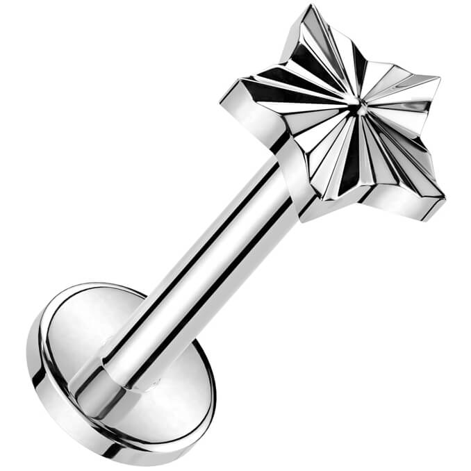 Tytan labret gwiazdka szlif diamentowy gwint wewnętrzny - Image 4
