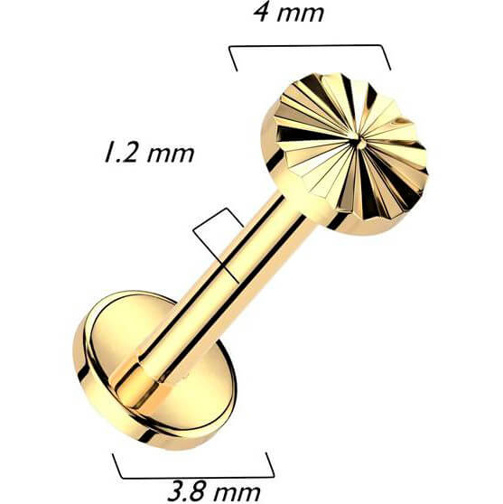 Tytan labret kółko szlif diamentowy gwint wewnętrzny - Image 2