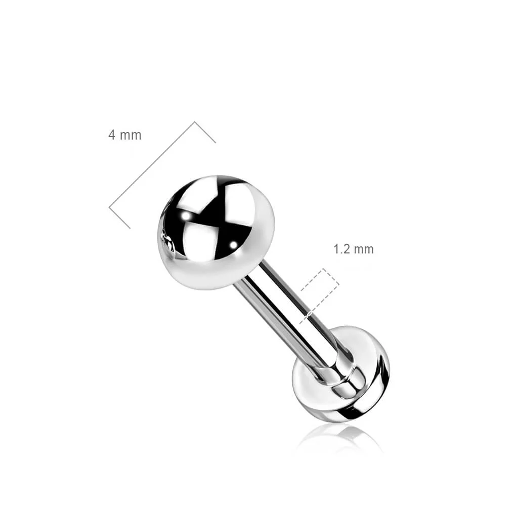 Tytan labret półkula gwint wewnętrzny - Image 2