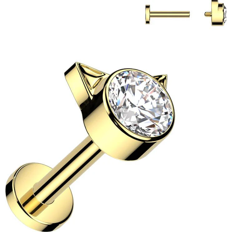 Tytan labret kot cyrkonia gwint wewnętrzny - Image 7