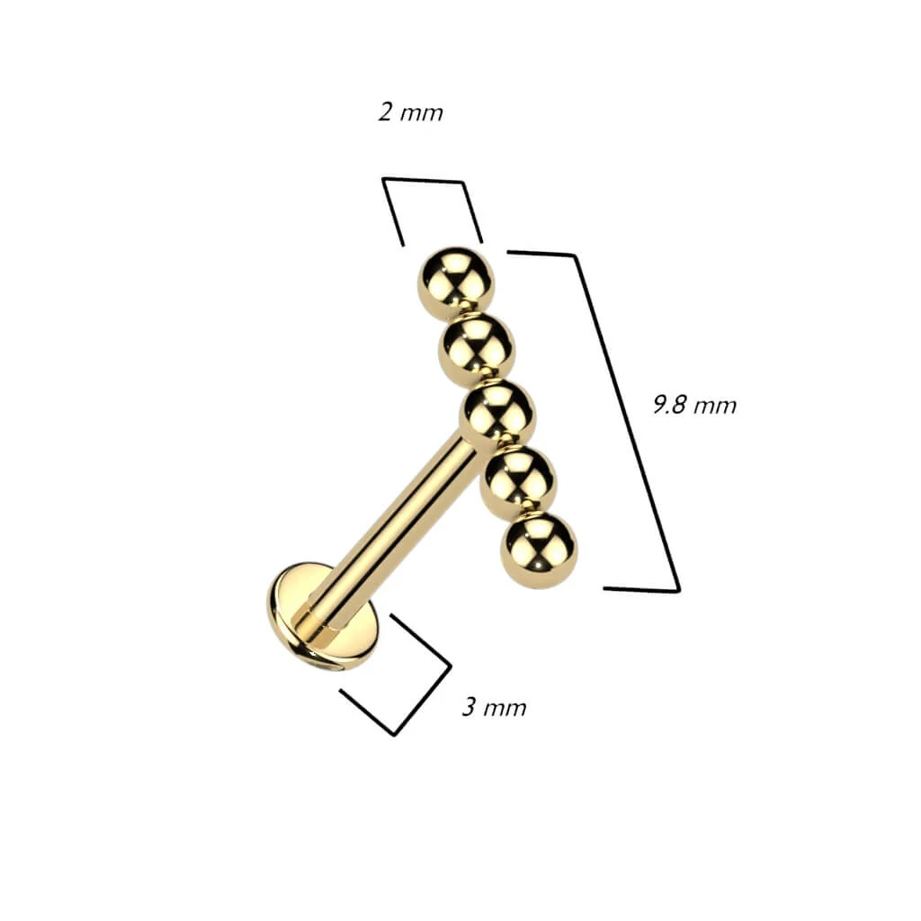 Tytan labret kulki gwint wewnętrzny - Image 2