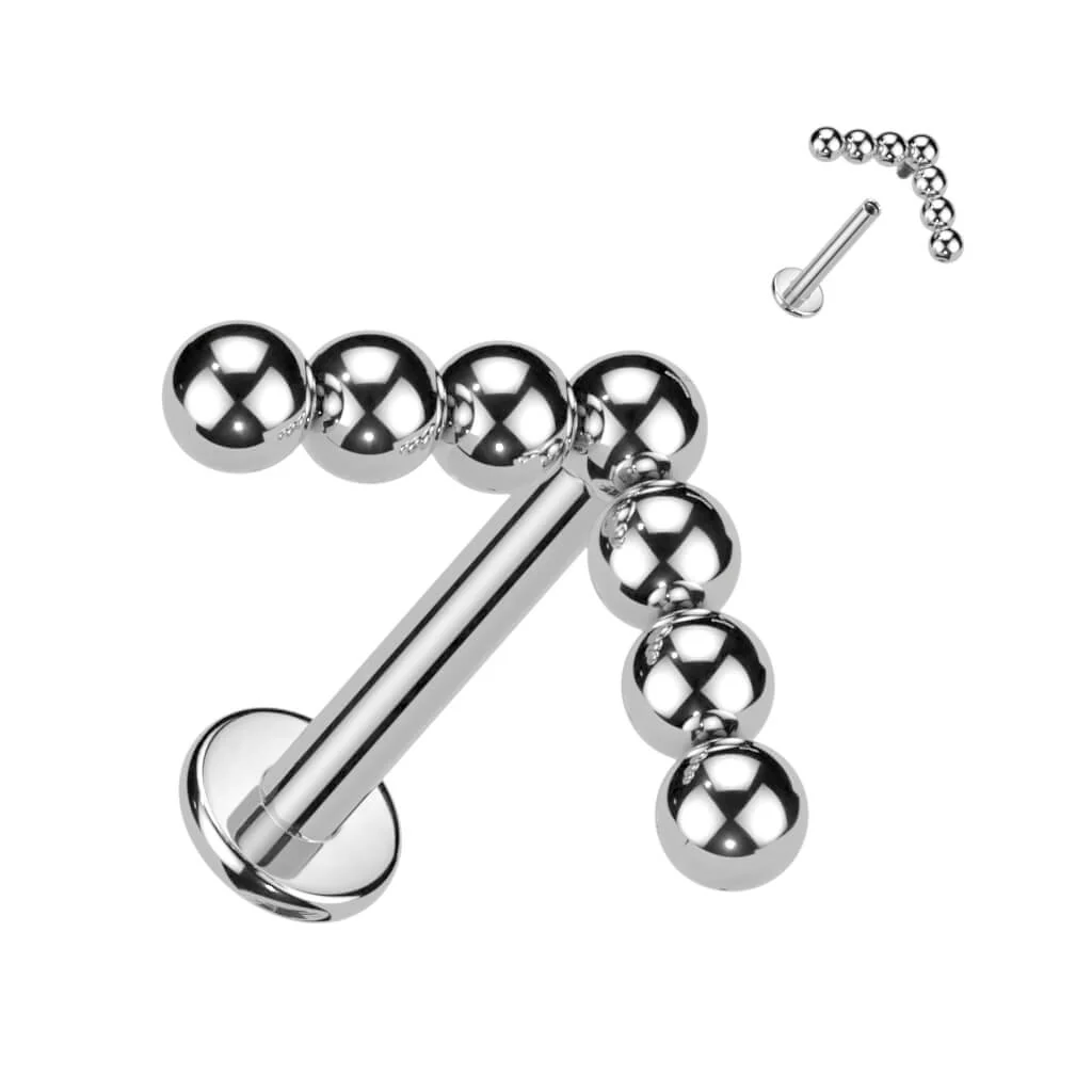 Tytan labret kulki w kształcie litery l gwint wewnętrzny - Image 4