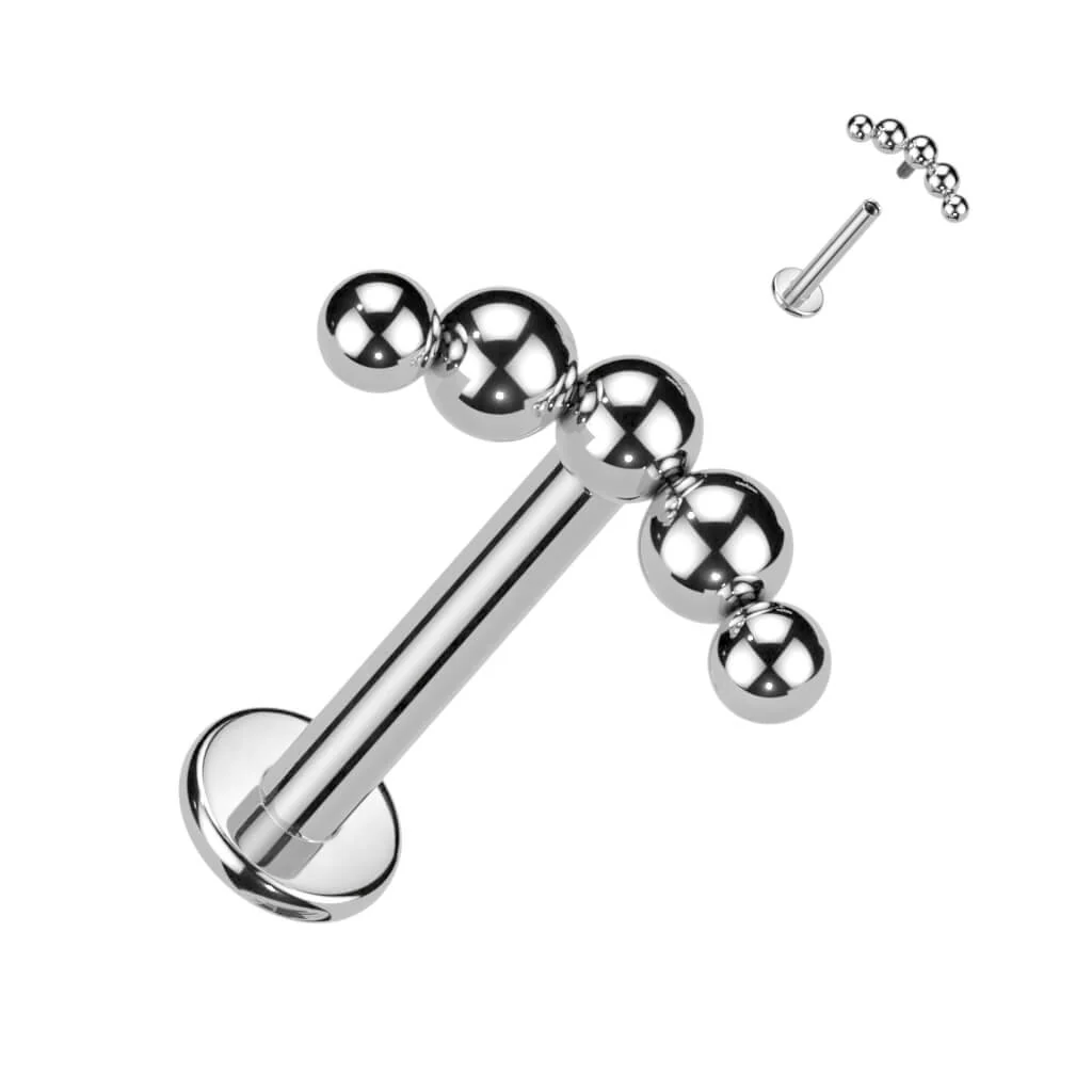 Tytan labret kulki zaokrąglony gwint wewnętrzny - Image 4
