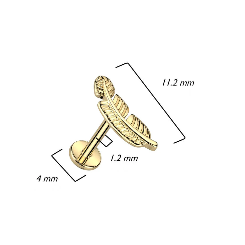 Tytan labret pióro gwint wewnętrzny - Image 2