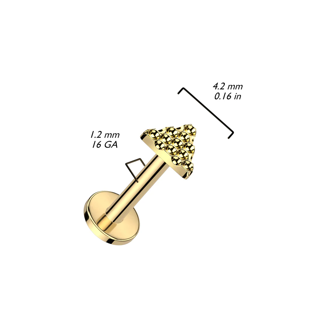 Tytan labret trójkąt gwint wewnętrzny - Image 2