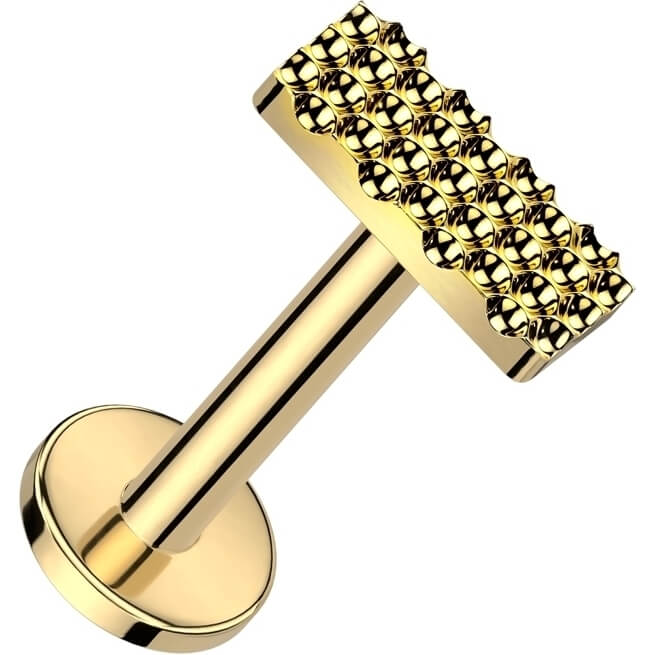 Tytan labret prostokąt gwint wewnętrzny - Image 3