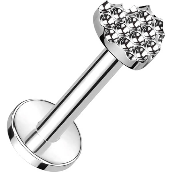 Tytan labret serduszko gwint wewnętrzny - Image 4