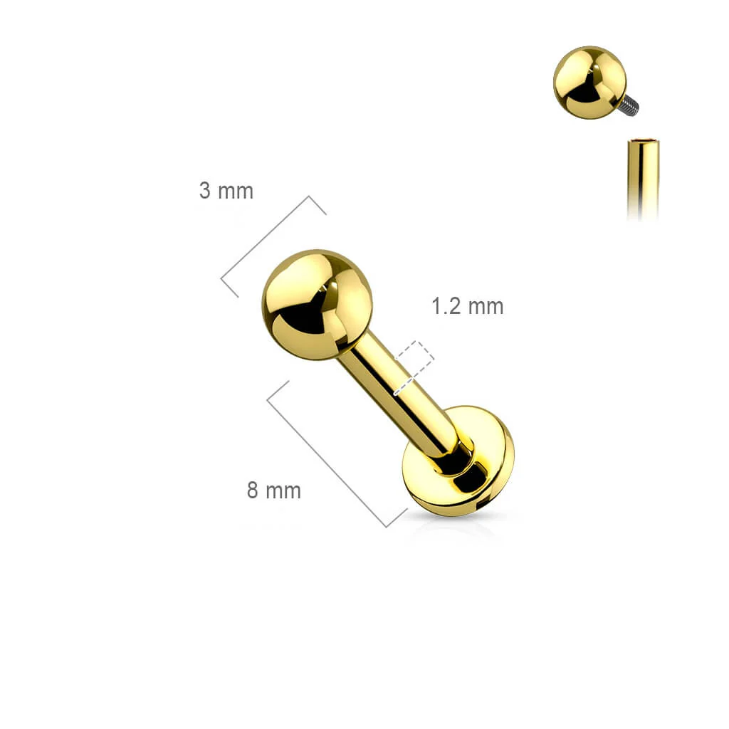 Tytan labret kulka gwint wewnętrzny - Image 2