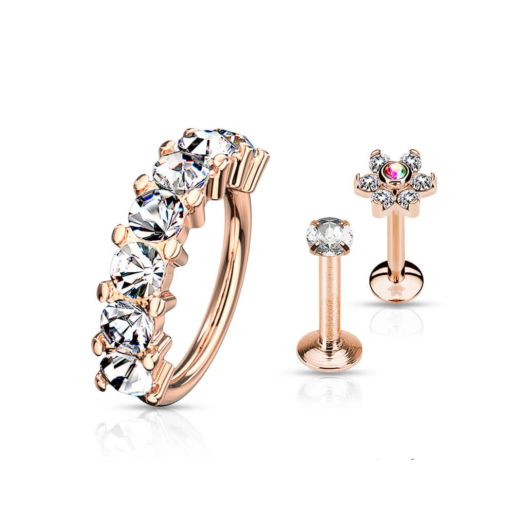 Sztanga zestaw labret kółko, 3  sztuki - Image 5
