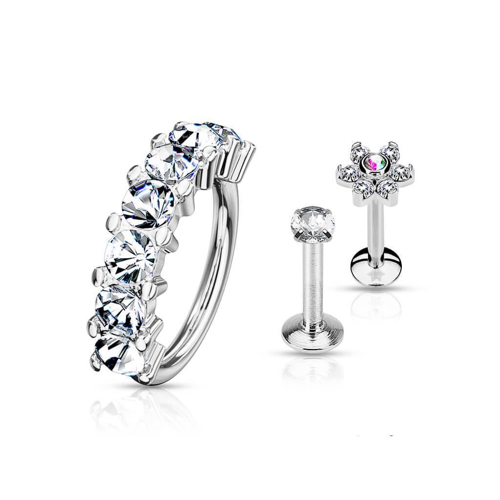 Sztanga zestaw labret kółko, 3  sztuki - Image 6