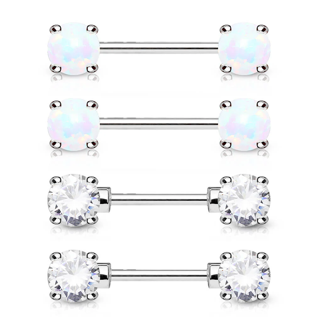 Kolczyk do sutka kulka cyrkonia opal, 2 s pars - Image 2